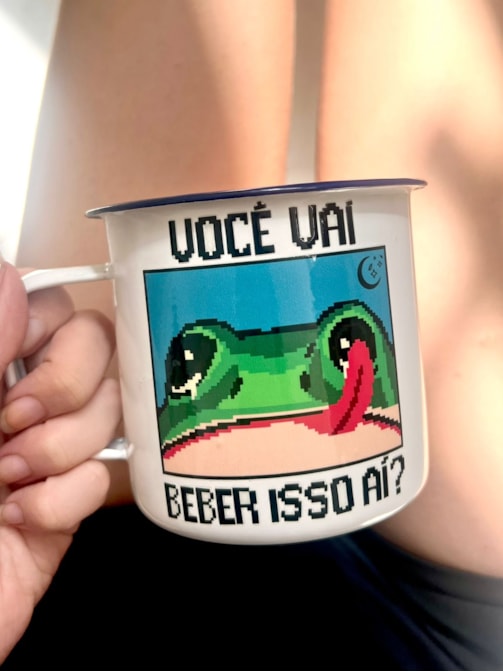 Caneca 450ml Você Vai Beber Isso Aí? - Branca