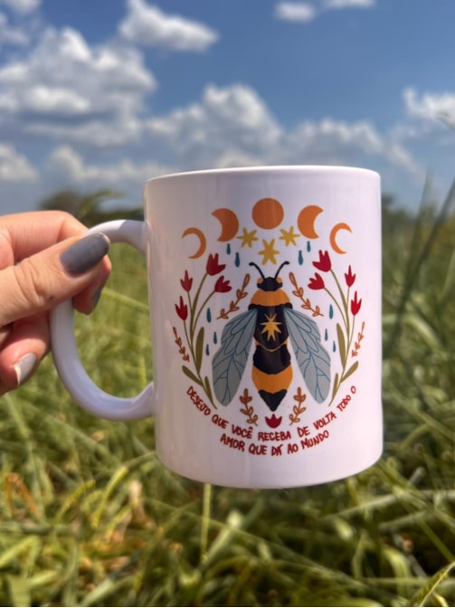 Caneca Abelha Amor