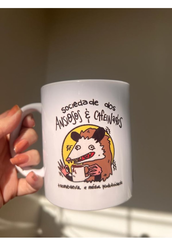 Caneca Ansiosos e Cafeinados