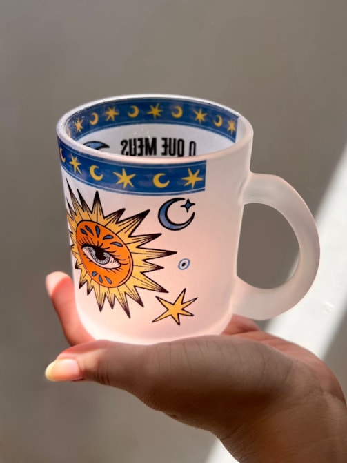 Caneca As Energias me contam - Vidro Jateado