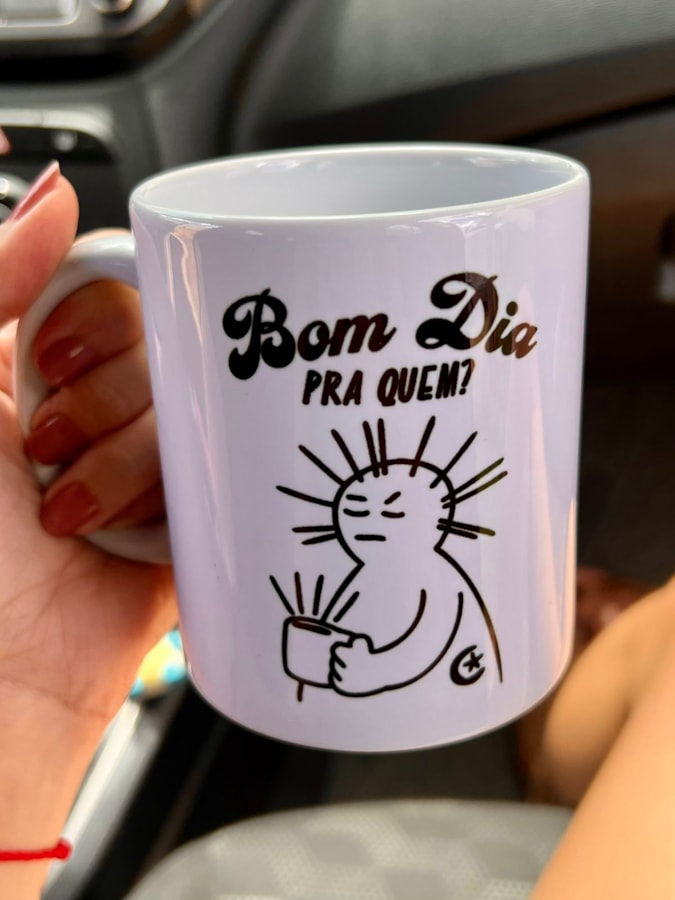 Caneca Bom dia pra quem? - 325ml — imagem 1