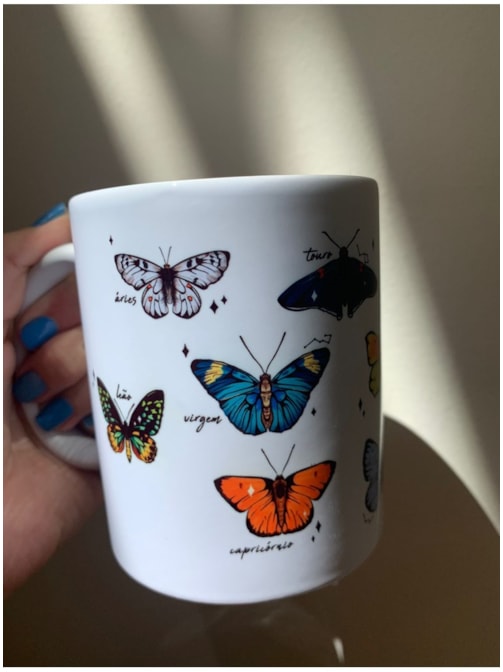 Caneca Borboletas Astrais