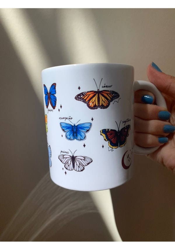 Caneca Borboletas Astrais