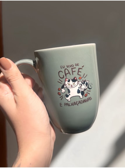 Caneca Broto - Gato Café e Palhaçadinhas