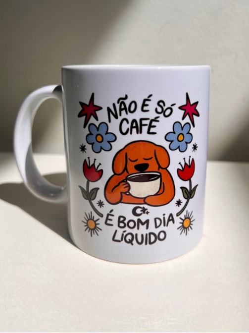 Caneca Café é Bom Dia líquido