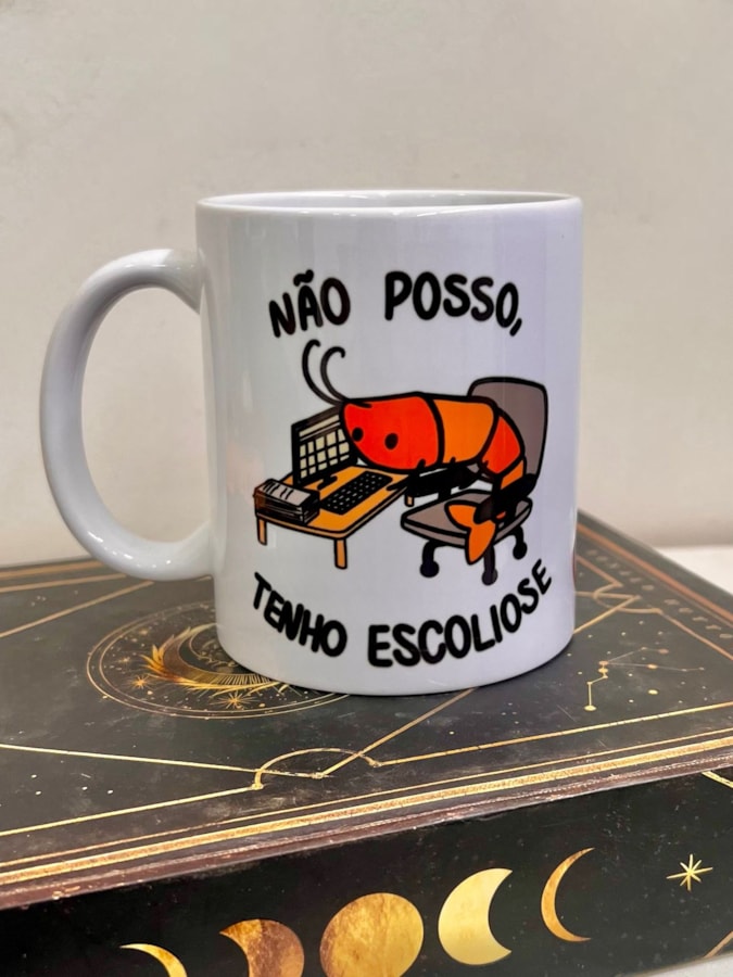 Caneca Camarão Escoliose - 325ml — imagem 1
