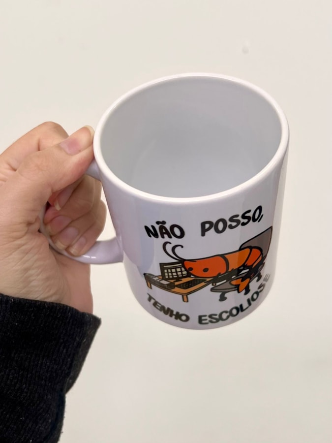 Caneca Camarão Escoliose - 325ml — imagem 3