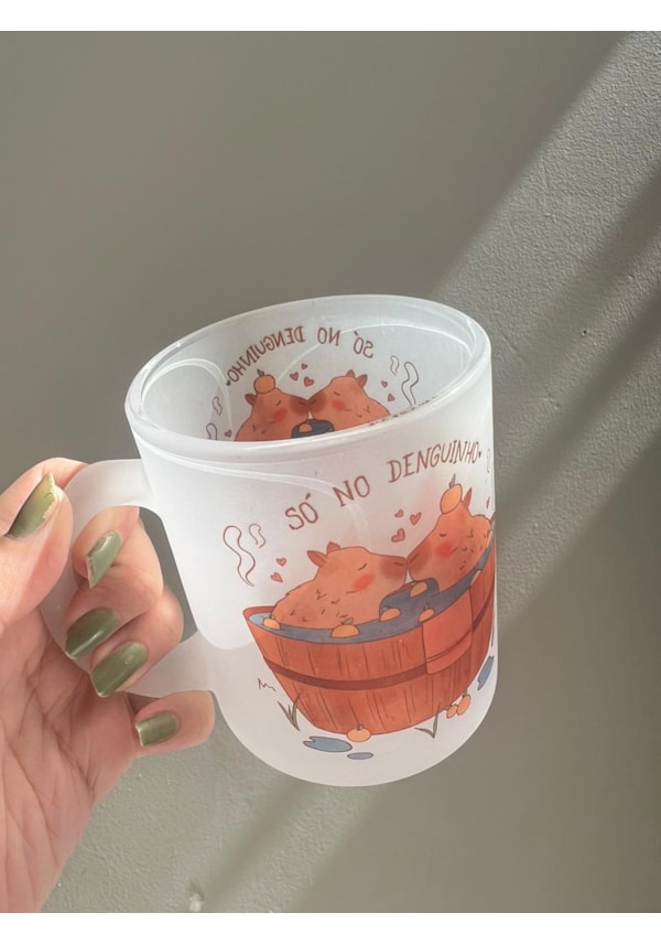 Caneca Capivaras - Vidro Jateado
