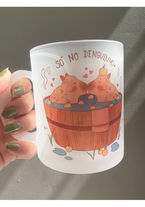 Caneca Capivaras - Vidro Jateado