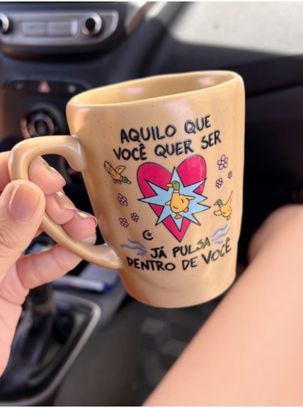 Caneca Duna Sândalo - Pato Já Pulsa - 280ml