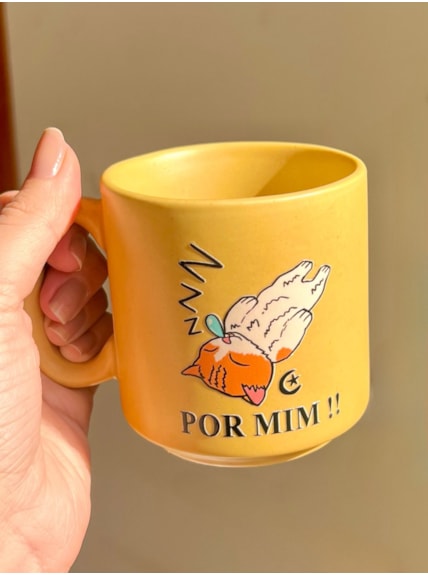 Caneca Encanto - Alegria Gatinho Por mim - 235ml