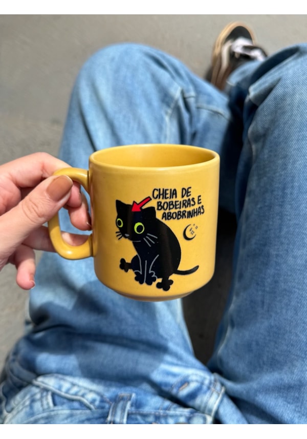 Caneca Encanto - Gato Bobeiras e Abobrinhas - 235ml