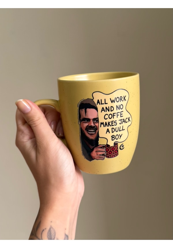 Caneca Estrelada Amarela - O Iluminado - 330ml
