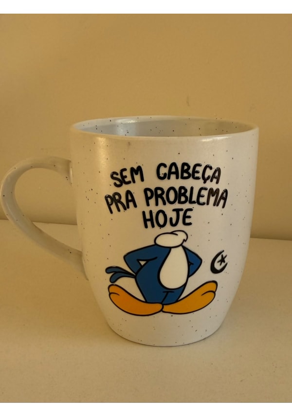 Caneca Estrelada Branca - Sem Cabeça - 330ml