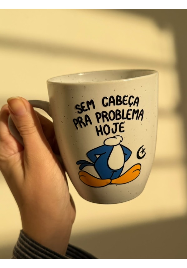 Caneca Estrelada Branca - Sem Cabeça - 330ml
