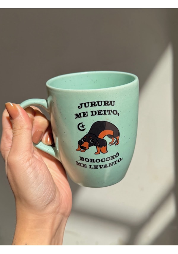 Caneca Estrelada Verde - Jururu - 330ml
