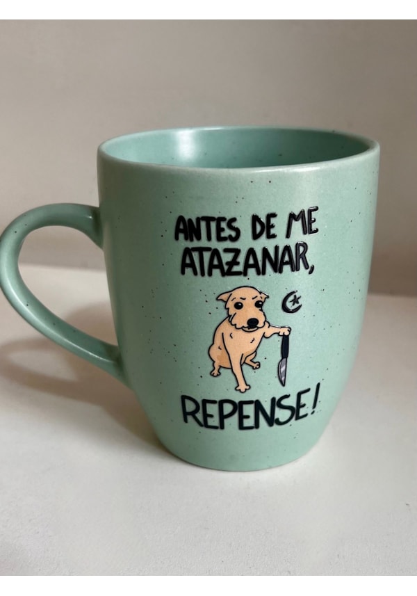 Caneca Estrelada Verde - Repense - 330ml