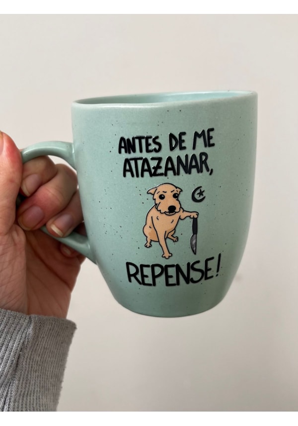 Caneca Estrelada Verde - Repense - 330ml