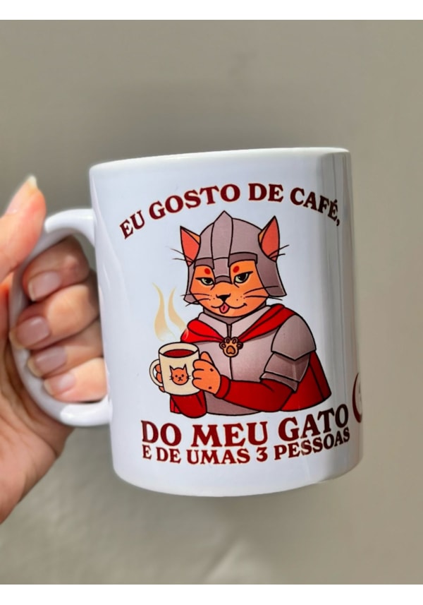 Caneca Eu Amo Café e Meu Gato