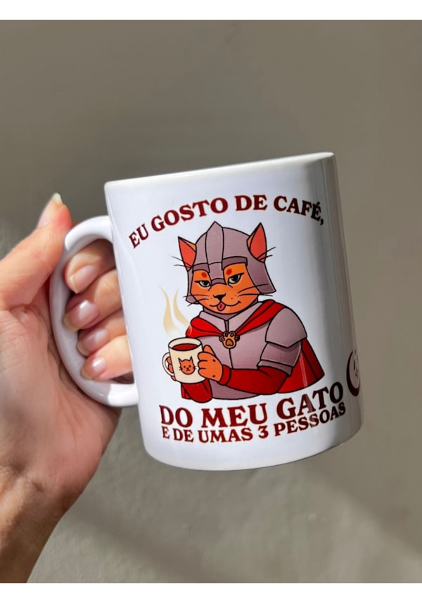 Caneca Eu Amo Café e Meu Gato