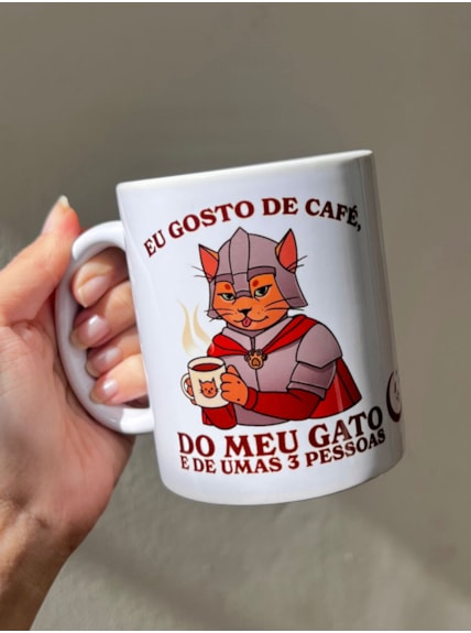Caneca Eu Amo Café e Meu Gato