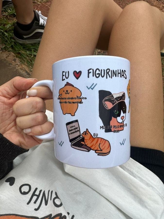 Caneca Figurinhas Memes — imagem 1