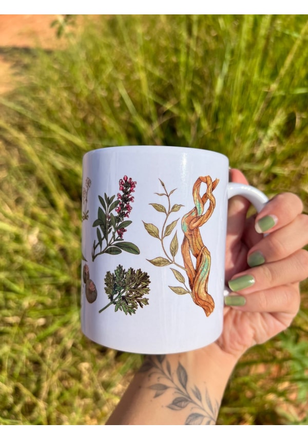 Caneca Fungos e Plantas