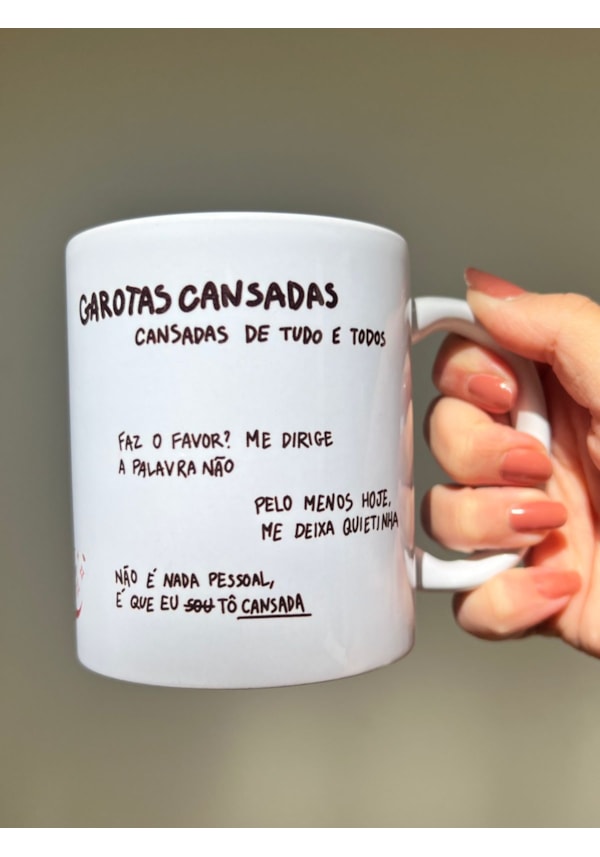 Caneca Garotas Cansadas Colorida