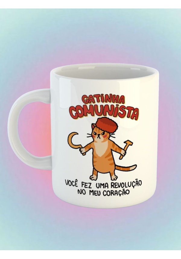 Caneca Gatinha Comunista
