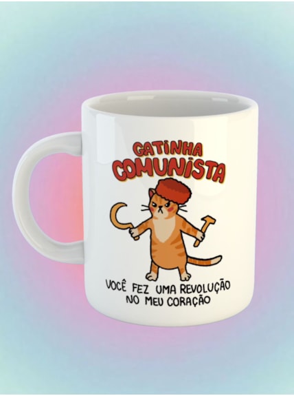 Caneca Gatinha Comunista