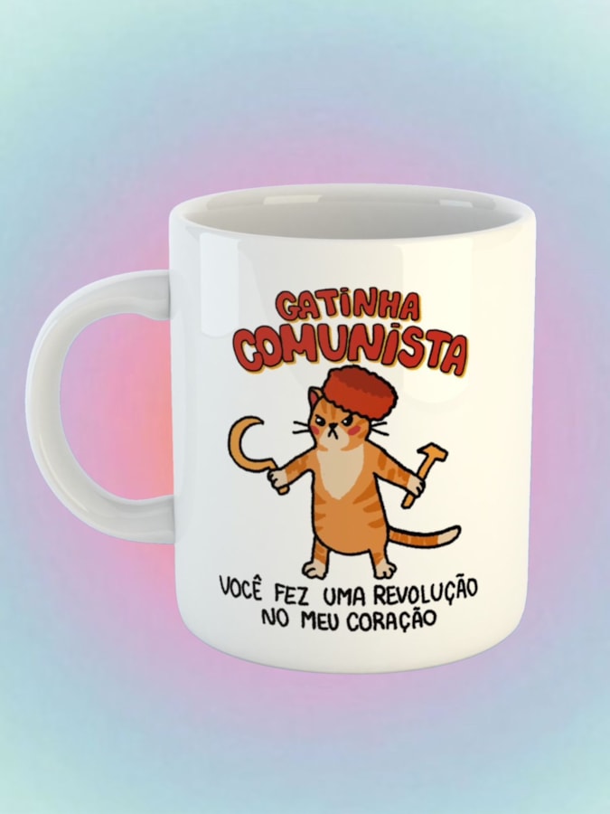 Caneca Gatinha Comunista — imagem 2