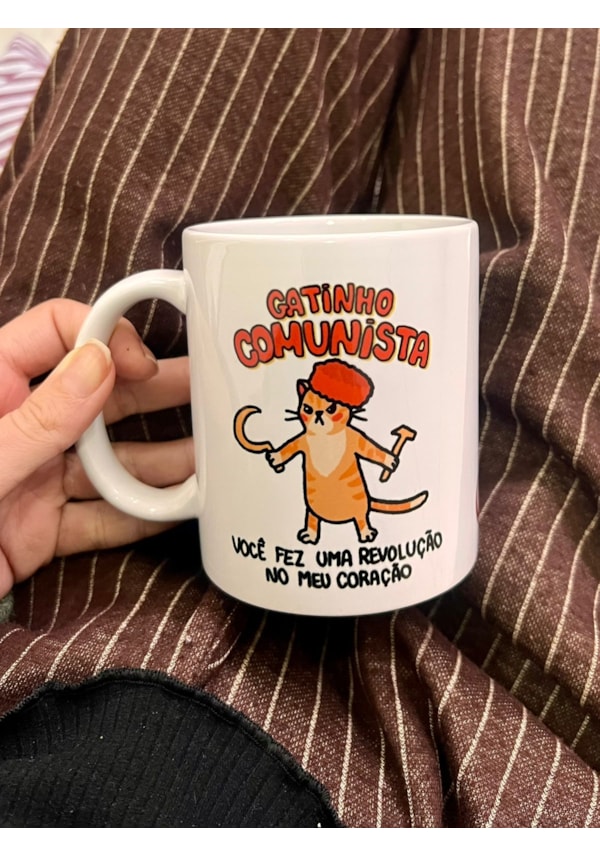 Caneca Gatinho Comunista