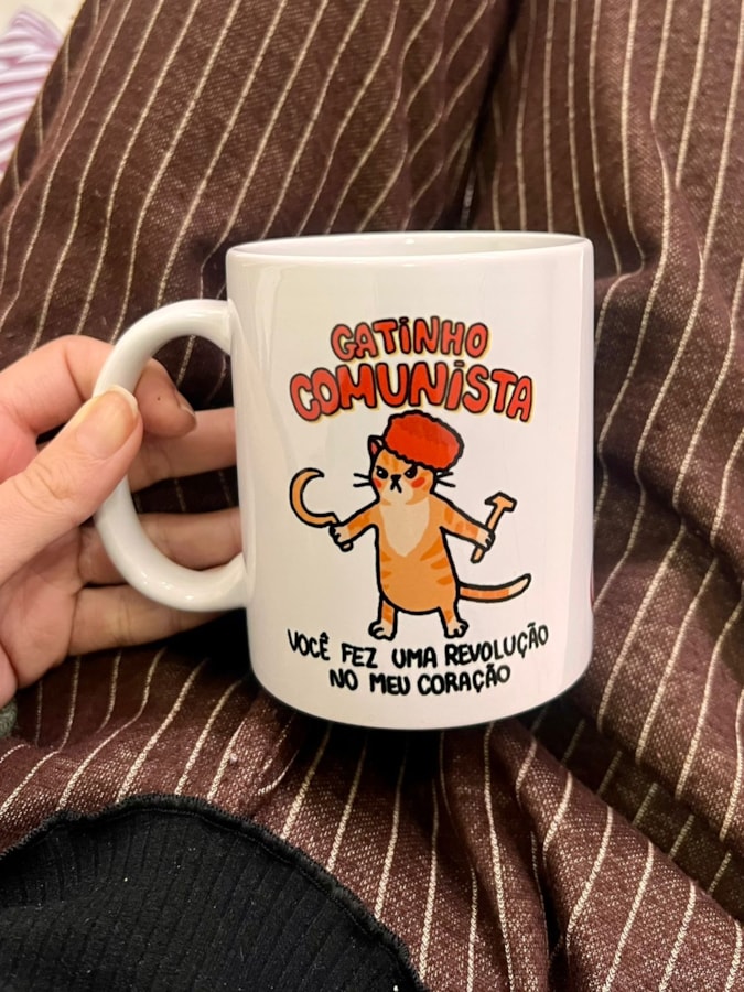 Caneca Gatinho Comunista — imagem 1