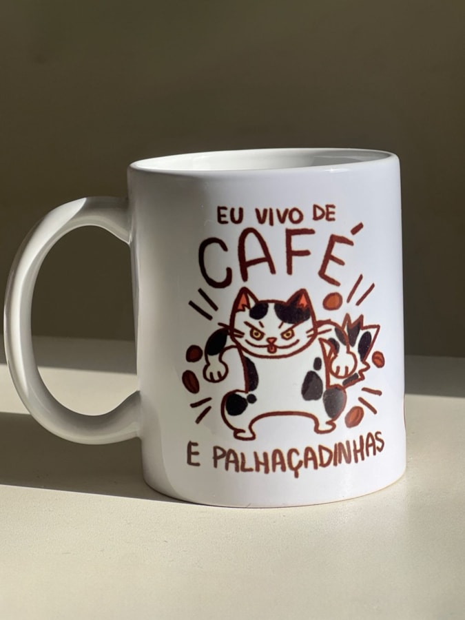Caneca Gato Café e Palhaçadinhas — imagem 1