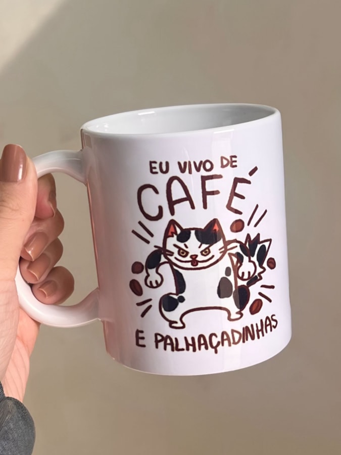 Caneca Gato Café e Palhaçadinhas — imagem 2