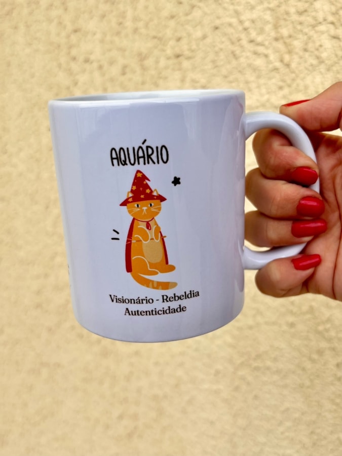 Caneca Gato de Aquário — imagem 1