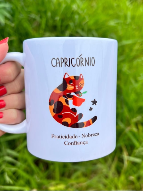 Caneca Gato de Capricórnio
