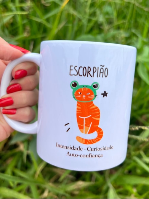Caneca Gato de Escorpião