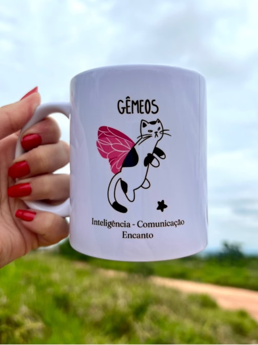 Caneca Gato de Gêmeos