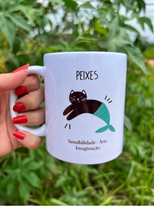 Caneca Gato de Peixes