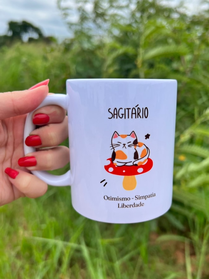 Caneca Gato de Sagitário — imagem 1