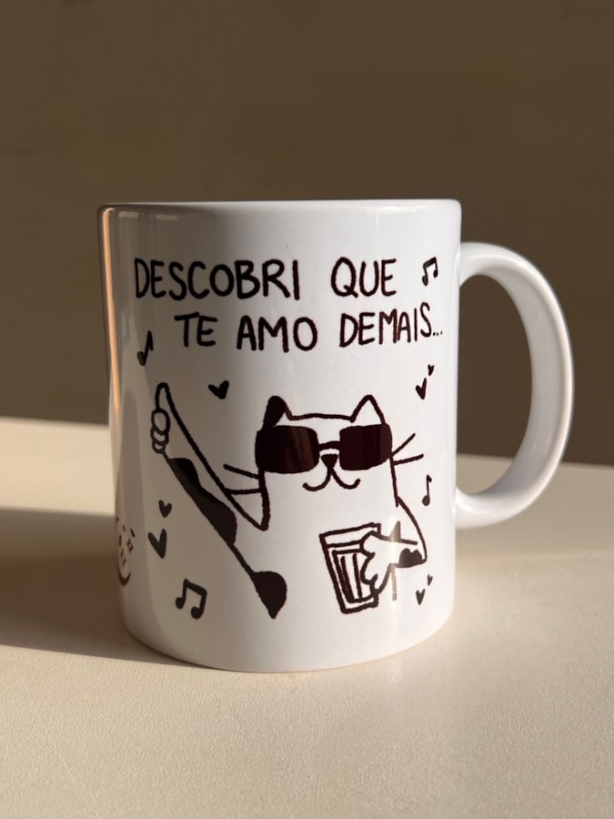Caneca Gato que te Ama Demais — imagem 2
