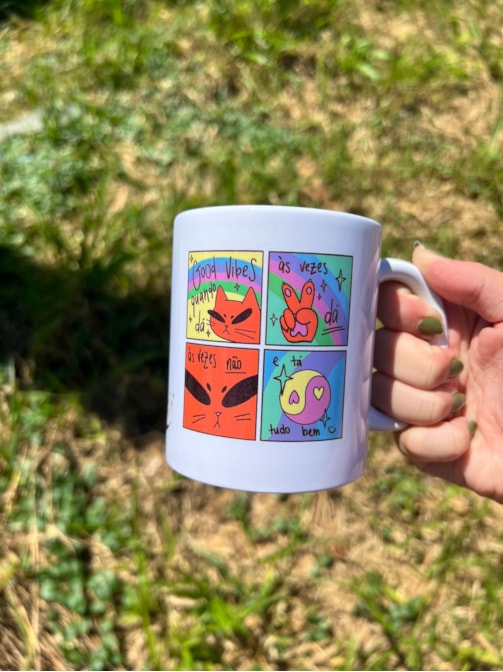 Caneca Good Vibes Quando Dá