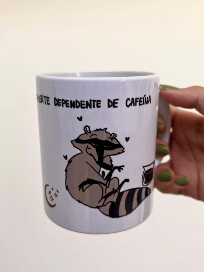 Caneca Guaxinim Ama Café — imagem 1