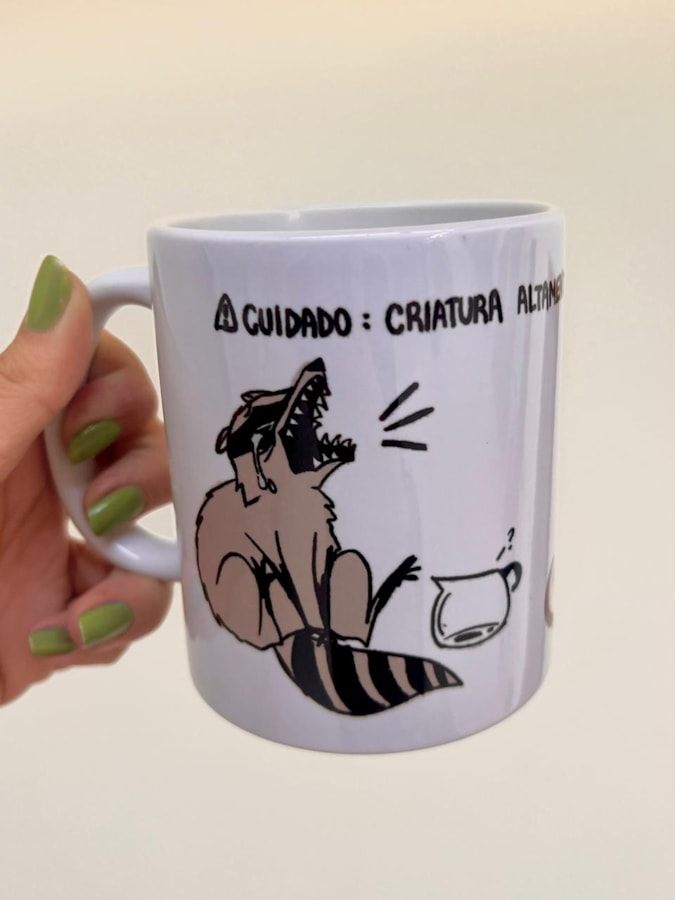 Caneca Guaxinim Ama Café — imagem 2