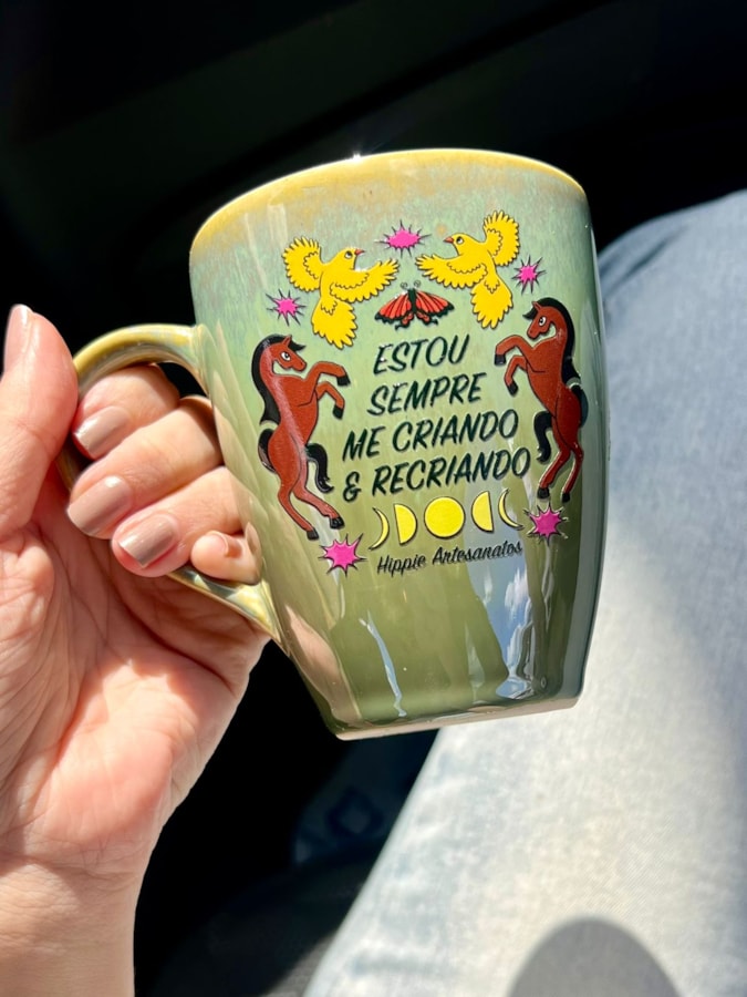Caneca Jade Estou Sempre Me Recriando - 280ml — imagem 2