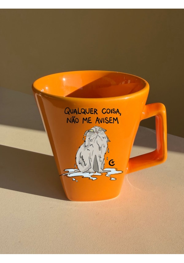 Caneca Laranja não me avisem - 220ml