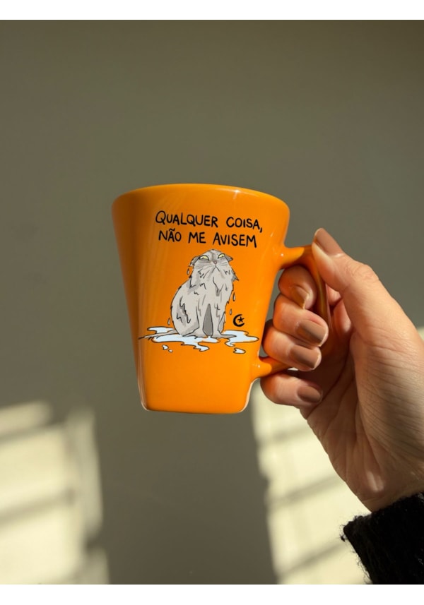 Caneca Laranja não me avisem - 220ml