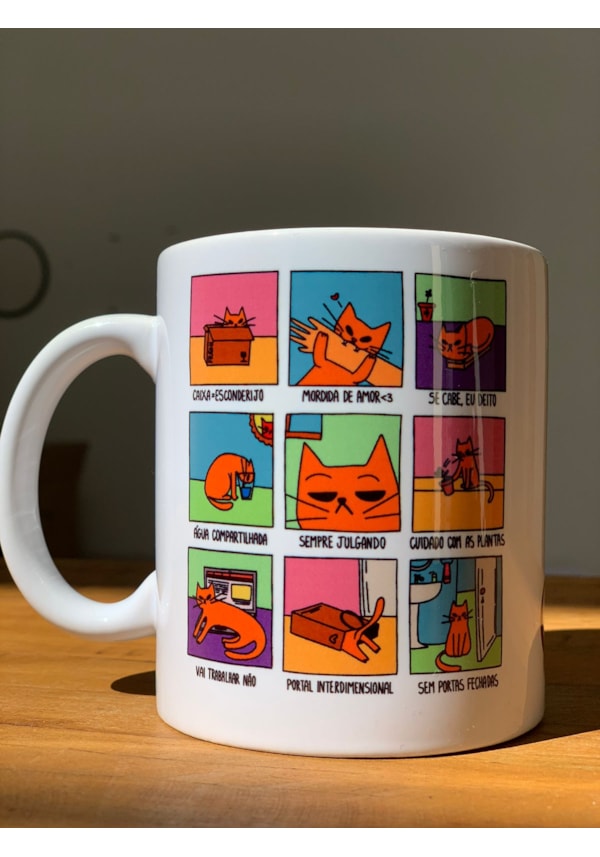 Caneca Mãe de Gato Sabe Brincar