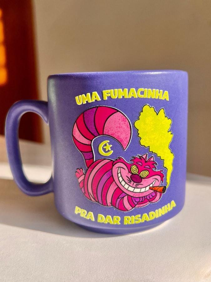 Caneca Meia Noite - Gato Fumacinha - 235ml — imagem 1